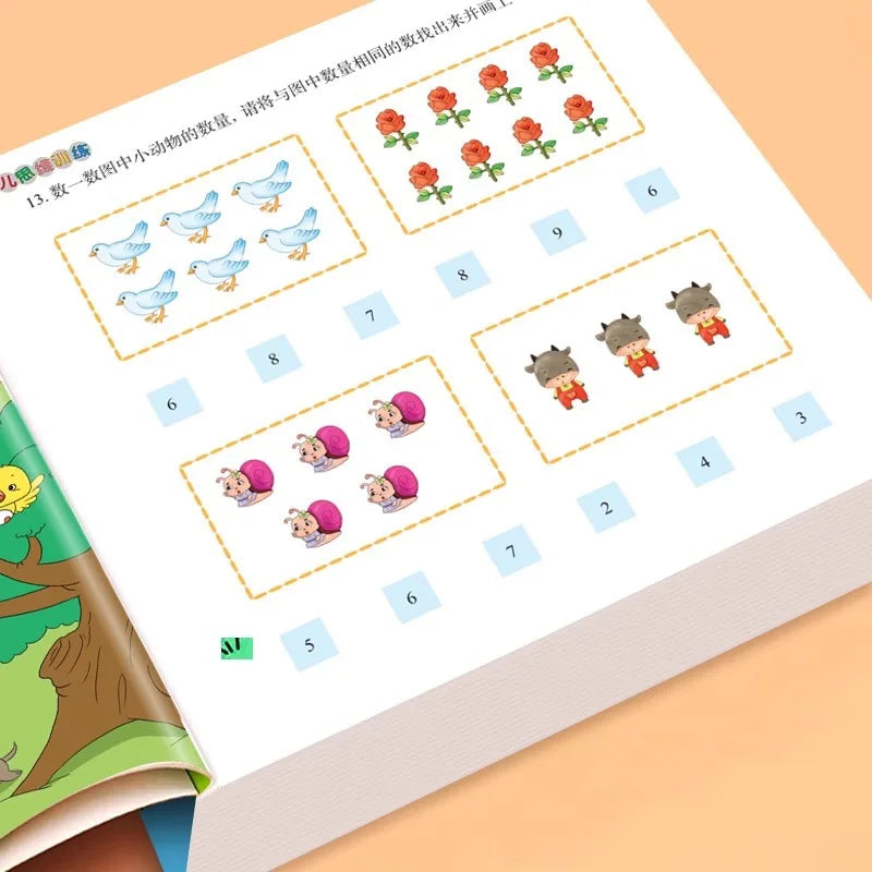 Preschool Thinking Training, Intellectual Development, Olympiad Math Enlightenment, Addition and Subtraction Training
