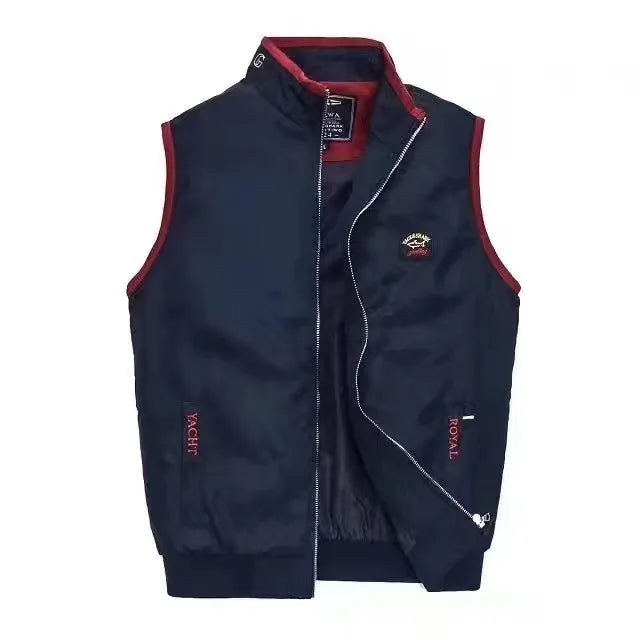 TACE&SHARK Brand Winter Sleeveless Shark Vest Tank Casual Waistcoat Men's Vest Jacket Male Slim Coat Vest Homme Top