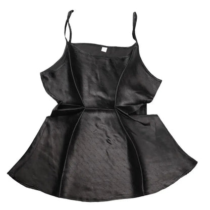 100% mulberry silk, silk, satin, breathable candy color, short backing, small suspender vest for women.