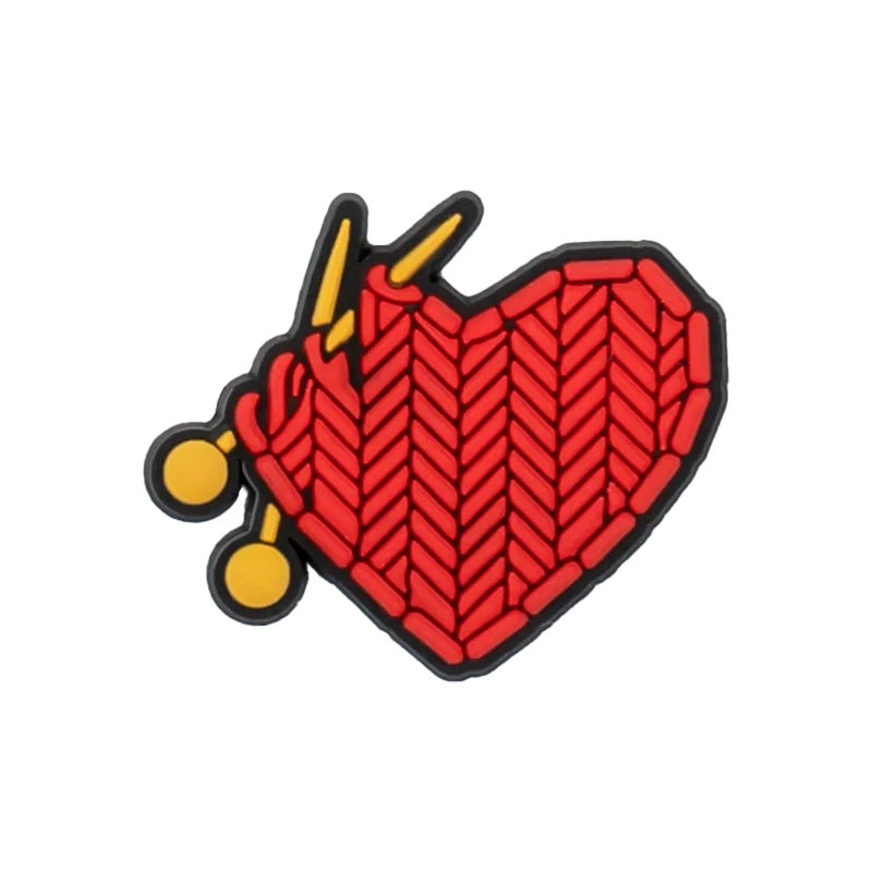1/25PCS Red Romance & Glam Theme Shoe Charms Set DIY Decorative Pins Lips Heart Lipstick Clogs Accessories for Women Men Gifts