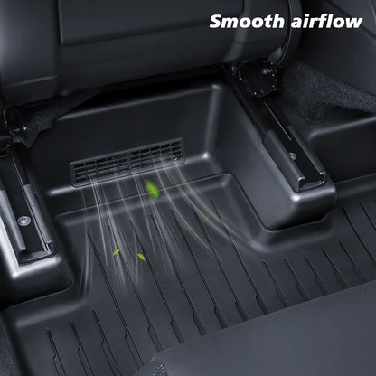 TESY For Tesla Model Y Juniper Launch Standard TPE Under Seat Corner Guard Seat Slide Rails Protector Cover Anti-Kick Decor