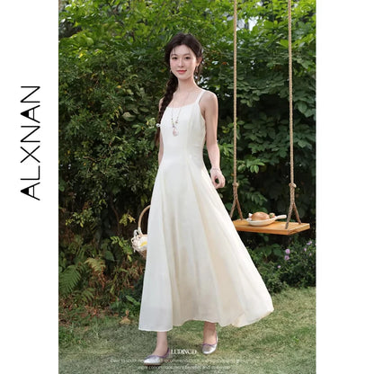 ALXNAN Women's Summer Sundress 2026 Trend Elegant Holiday Beach Casual Sleeveless Dress Elegant Fashion Female Dresses DYL662065
