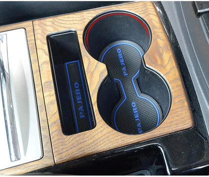 With USB water cup holder for V73 V75 V77 Mitsubishi Pajero 3 console box cup holder shogun Montero interior