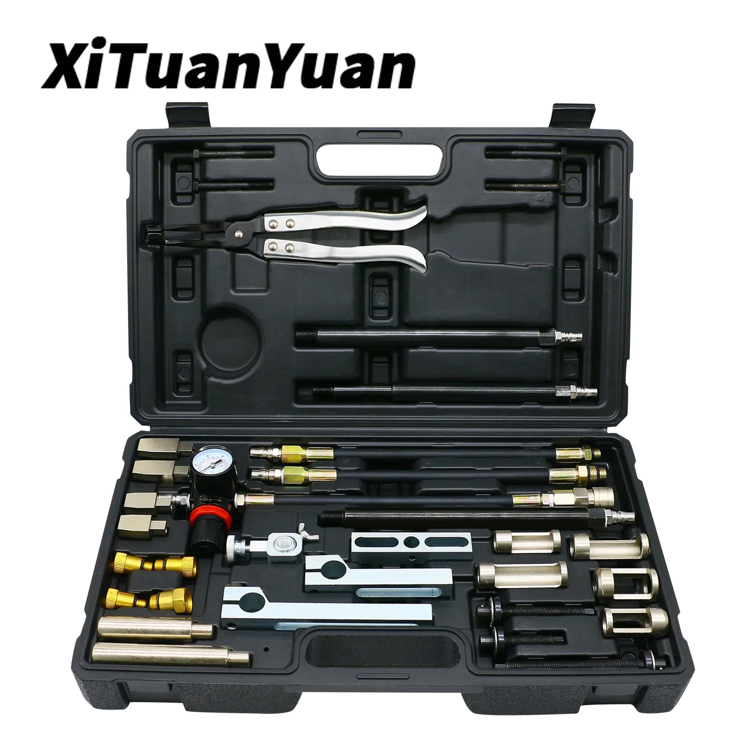 Cylinder Head Service Set Tool Kit Valve Spring Compressor Removal Installer Replacement valve oil seal tool