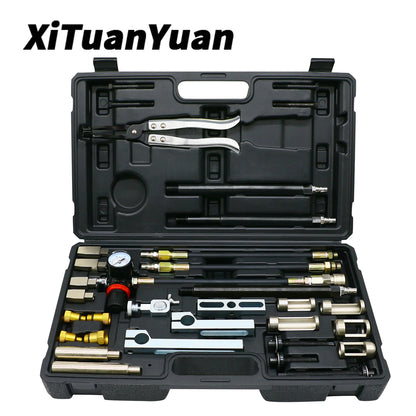 Cylinder Head Service Set Tool Kit Valve Spring Compressor Removal Installer Replacement valve oil seal tool