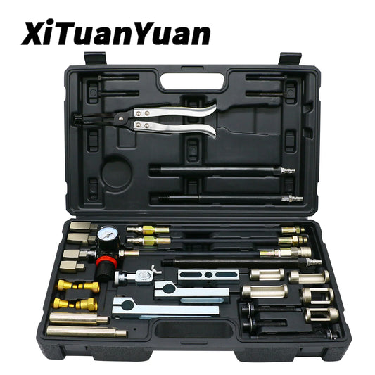 Cylinder Head Service Set Tool Kit Valve Spring Compressor Removal Installer Replacement valve oil seal tool