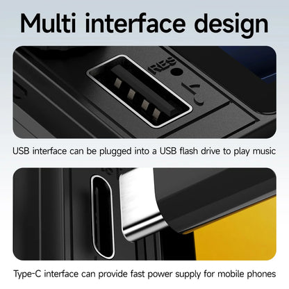 1DIN Universal MP5 6.28-Inch Car Radio IPS Wireless Carplay Android AUTO AUX USB SWC BT Touch Screen Multimedia Video Player