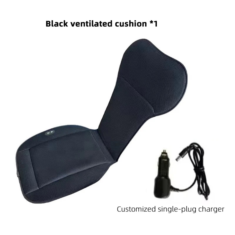 For Tesla model 3 Y ventilation Seat Cushion DC 12V Spacer Car Summer Cool Air Seat Cushion Fast Blowing Ventilation Seat Coolin