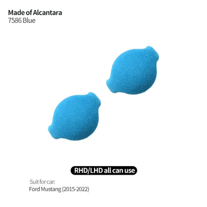Made of Alcantara For Mustang Car Center Console Gear Shift Panel Trim Sticker and Gear Shift Boot Cover Interior Accessories