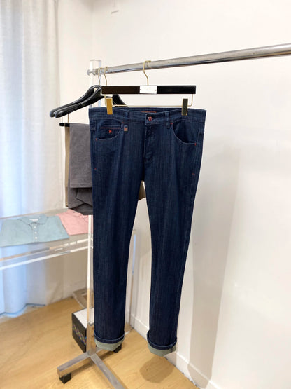 OECHSLI Jeans Thick Cotton Men 2025 Autumn Winter new Embroidery elasticity business zipper casual straight size 29-38 Pants
