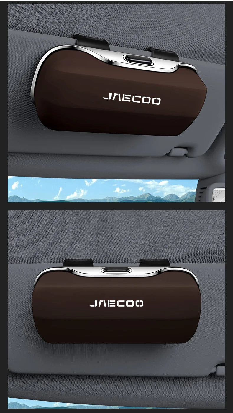 For Chery Jaecoo J7 Phev J8 SHS Omoda C9 5 EV Key Cover 2025 Accessories Car Visor Sunglasses Car Glasses Case Glasses Clip Box