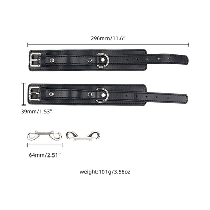 BDSM adjustable anal hook set leather collar handcuff straps BDSM removable multiple play accessories adult sex toys