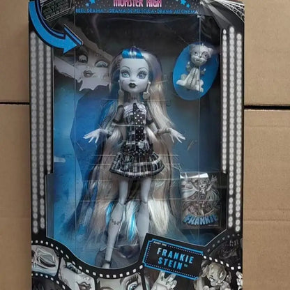 Monster High Reel Drama Lagoona Blue G1 Classic Black White Reproduction Collectible Fashion Doll For Adult Collectors