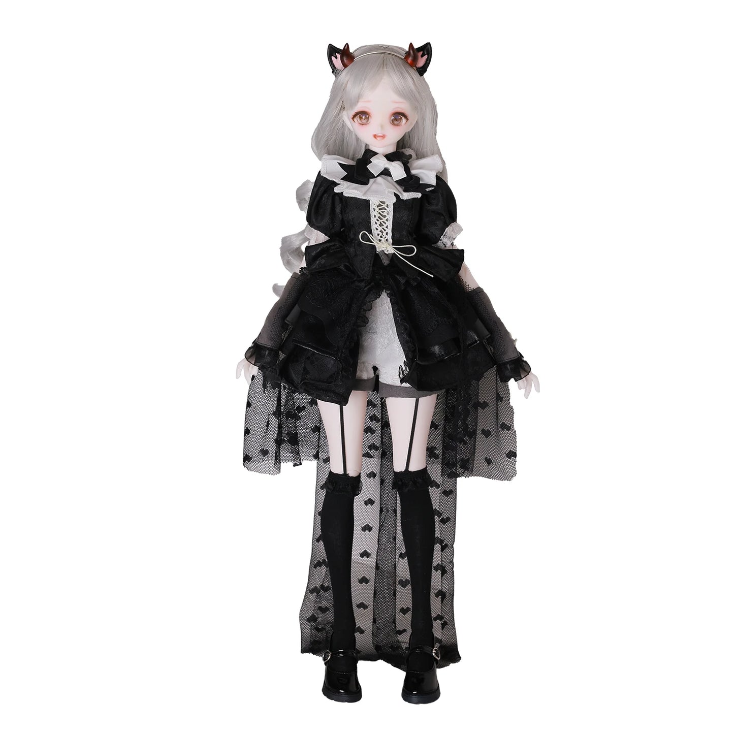 ShugaFairy Bree A 1/4 BJD FullSet Anime-Style Head Demon Horn Cat Female Magnetic Tail  Ears Ball-Jointed Doll Gift Figure