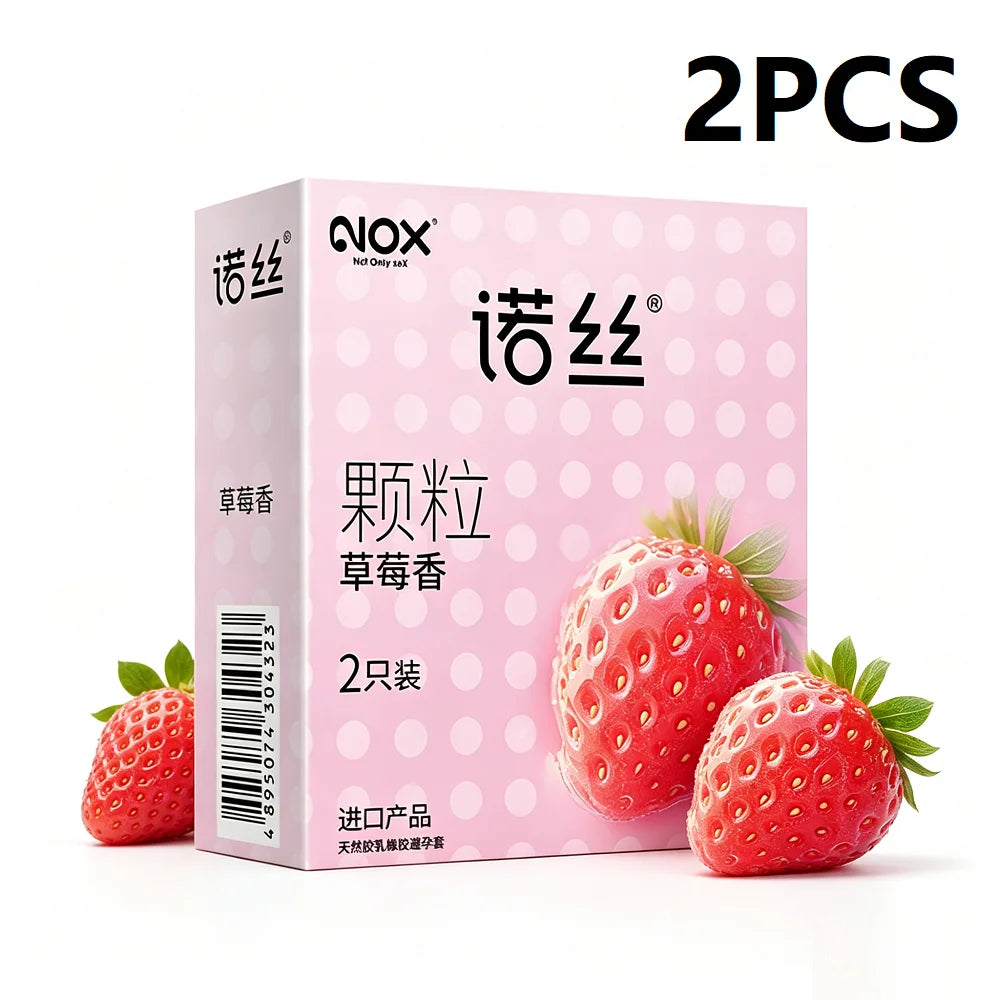 10pcs Fruit Flavor Ultra Thin Condoms Adults Toys For Men 18+ Extra Lubricated Penis Sleeve Male Delay Enhancement Sex Products