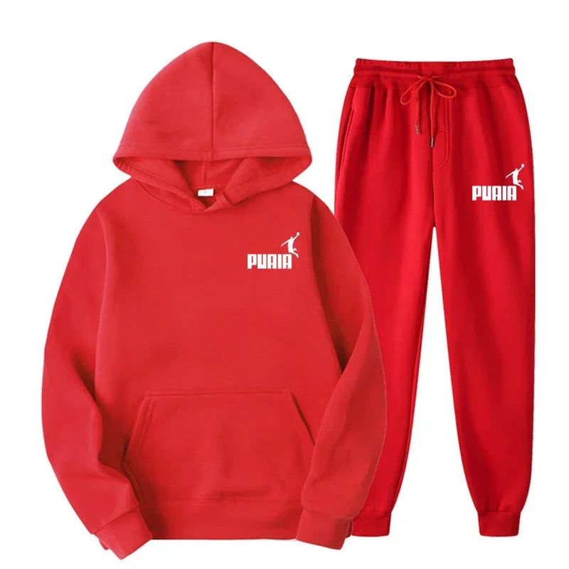 2025New Men's and Women's Hoodie Jacket Fashion Street Casual Set Autumn/Winter Brushed Sweatwear+Pants 2025 Multi Color Set