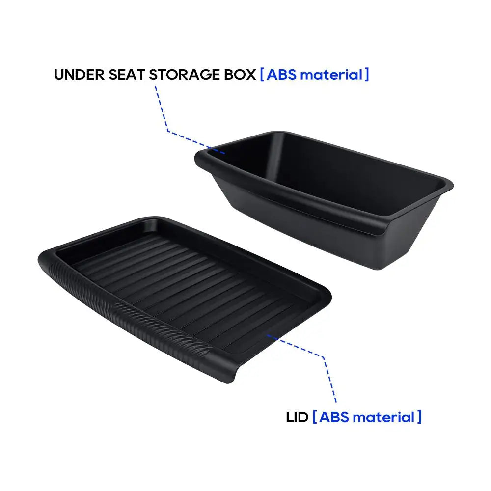 For Tesla New Model Y 2025 Launch Juniper Under Seat Storage Box Drawder With Lids ABS Material Interior Accessories