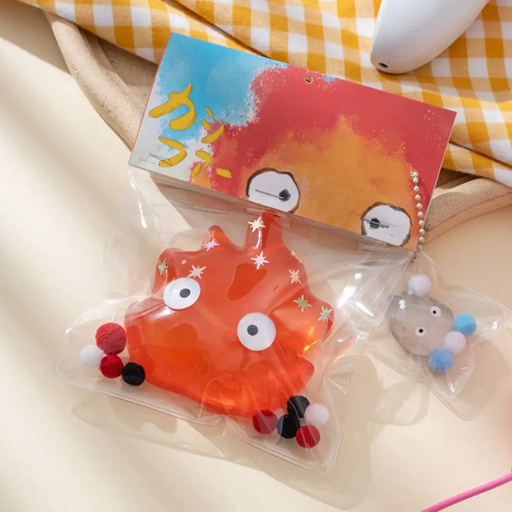 Fire Water Figure Squeeze Toy Funny Fire Slow Rebound Toys Stress Relief Toy 3.9inch Spit Bubble Fire 3D Sensory Toy Gifts