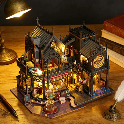 DIY Miniature Doll House Wooden Case 3D Puzzle Model Making Room Toys Home Bedroom Decor With Furniture DollHouses