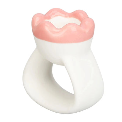 Ring Gua Sha Massage Tool, Premium Natural Ceramic, Face & Body Multi-Use Massager