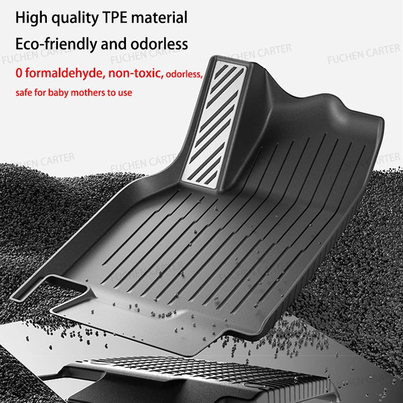 For Tesla NEW Model YL Launch 2026+ Car Floor Mats Car Four Seasons Waterproof Non-slip Floor Mat TPE Special Car Accessories