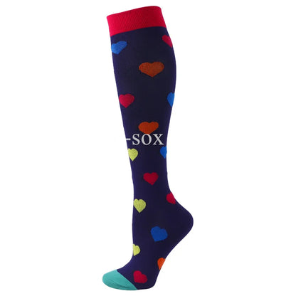 1Pair New Compression Stockings 20-30Mmhg Knee High Sports socks Fit Medical Varicose Veins Pregnant  Edema Diabetes Circulation