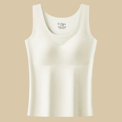 M-2XL For 40-75kg German Velvet Thermal Tank Top Women With Chest Pad Autumn and Winter Thickened Seamless Underwear