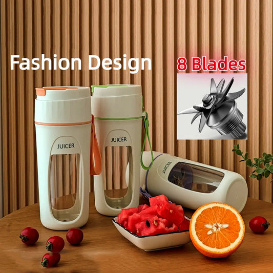 3000mAh Portable Juicer Mini Electric Blender Multifunction Juice Maker Machine Fruit Mixers Extractor Smoothies Mixer 8 Blades