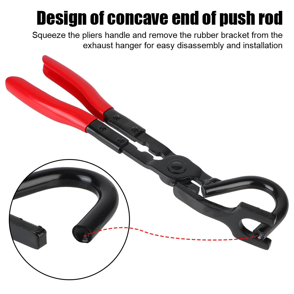 New Professional Exhaust Hanger Pliers Kit - Rubber Gasket Puller & Heat-Resistant Gripper for Efficient Car, Truck
