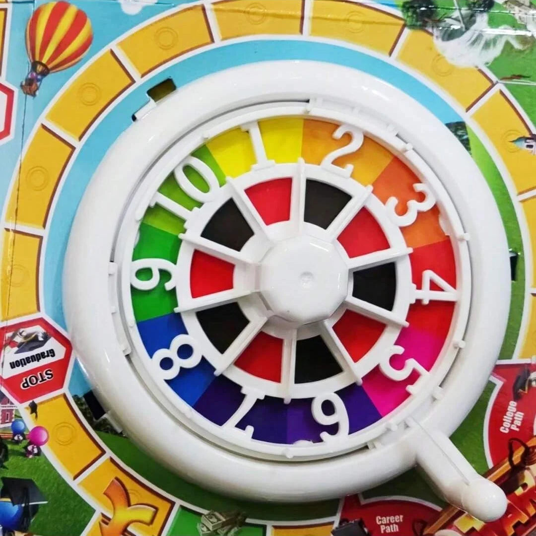 Life Simulation Board Game - Spin Wheel Party Game (2-4 Players) Board Game, Card Game, Ideal for Family Gatherings, Gift
