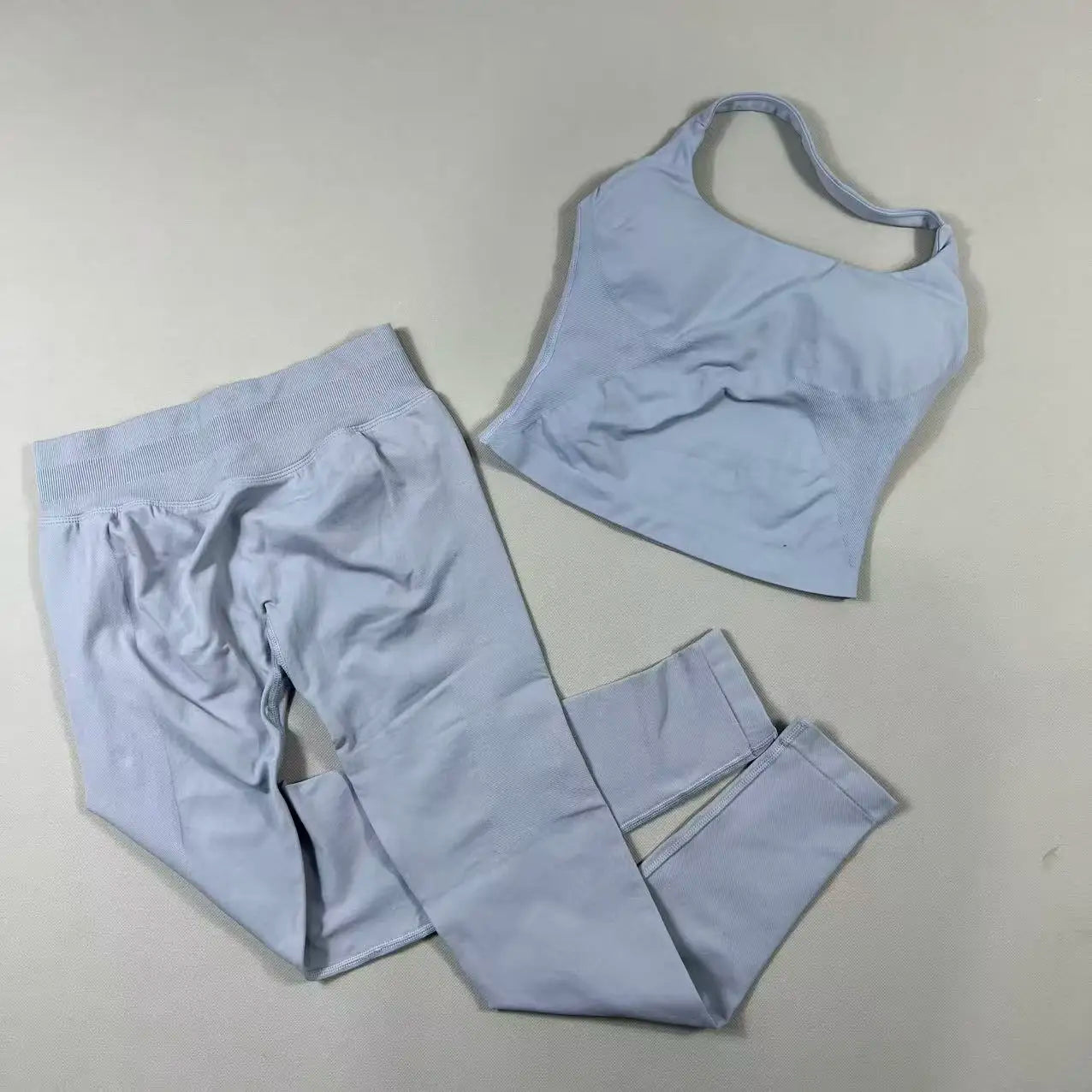 2 Pieces Sportswear Women Yoga Set Gym Clothes Sportswear Yoga Suits High Waist Scrunch Fitness Tracksuits  Pilates Set