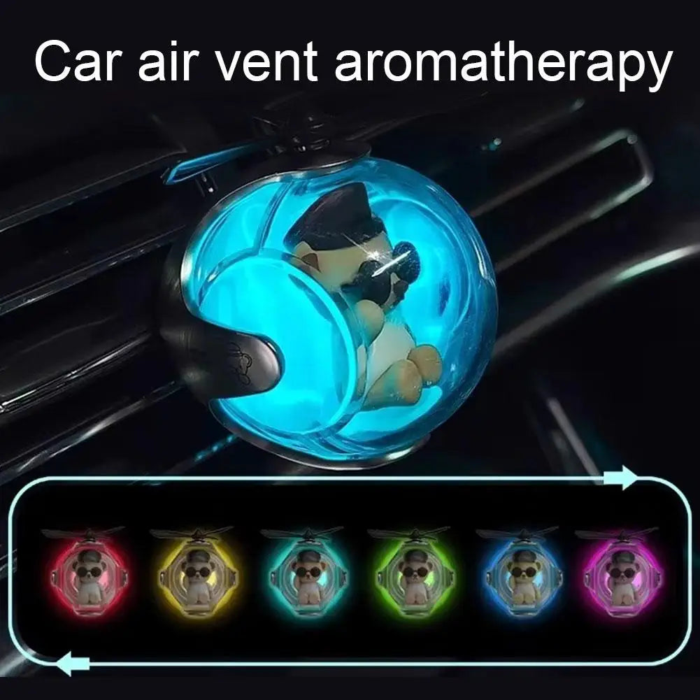Fashion Car Aromatherapy Flying Ball Bear Car Air Outlet Creative Ornament Cute Cartoon Decor Manufacturer For Improve Car Scent