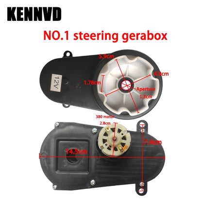 6V 12V 24V RS280 RS380 RS390 Children's Electric Ride on Toy Car Steering Motor Gearbox Direction Turn Motor Gearbox Accessories