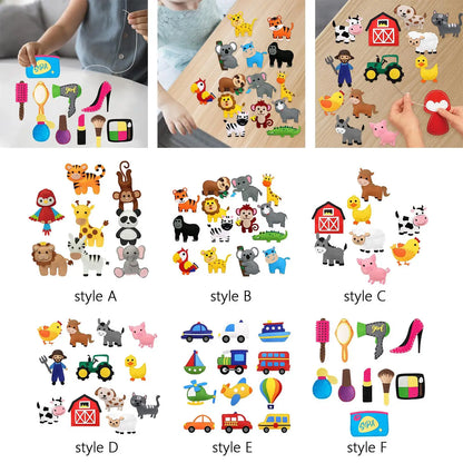 Zoo Felt Animal Animals Sewing Kits forest Children Birthday Gifts DIY Crafting and Sewing Set Felt for Beginner Kids