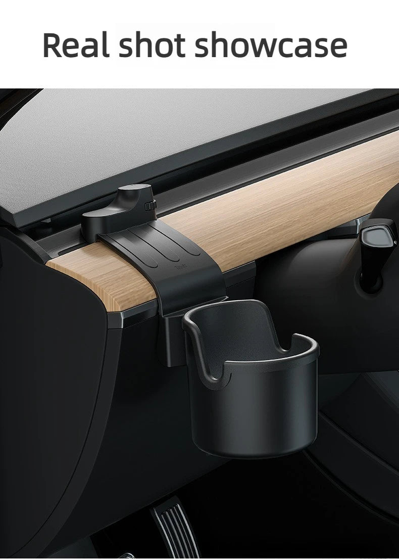 For New Tesla Model Y Juniper 2025+ Model 3 Highland 19-25 Dashboard Water Cup Holder Car Instrument Panel Tidying Phone Holder