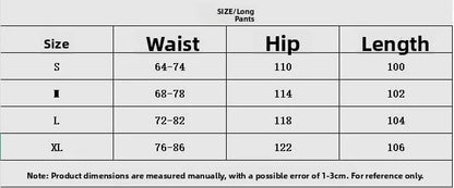 Loose Comfortable Straight Leg Pants Elastic Waist Casual Trousers Mid-Low Waist PVC Fabric Ladies Spring Season Fashion