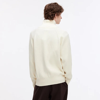 Semir Knit Sweater Men 2025 New Autumn Couple Matching Warm High Neck Pullover Layering Cardigan