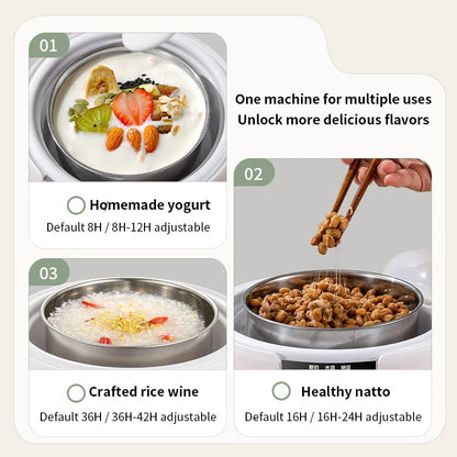 Electric Mini Yogurt Maker Automatic Multifunctional Household Rice Wine Maker DIY Yogurt And Natto Fermenting Machine 110V/220V