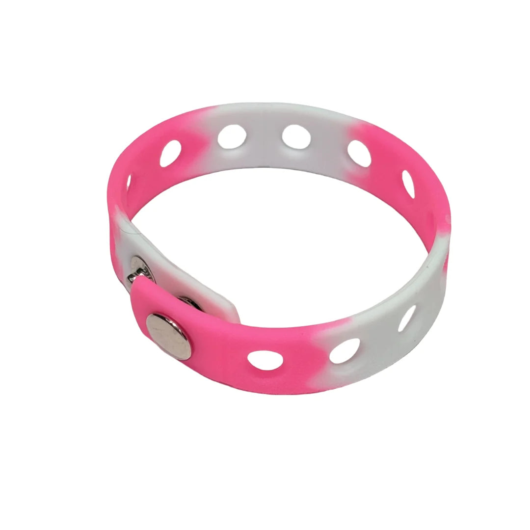 1/12/50/100PCS 21cm Silicone Flexible Holes Fit Shoe Charms Wrist Band Bracelet Sports Casual Bangle For Watches Decorations