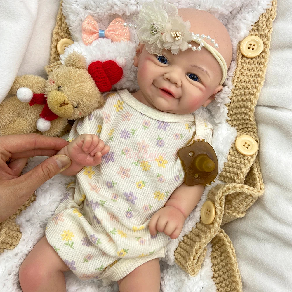Full Body Silicone Reborn Baby Weighted Realistic Newborn Girl/Boy Hand Painted Art Doll Anatomically Correct Washable Baby Gift