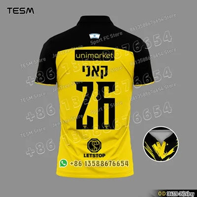 Sports POLO Shirt Summer Men Casual Short Sleeve Lapel Printed T-shirt Striped Retro Fashion Top Outdoor Team Breathable POLO