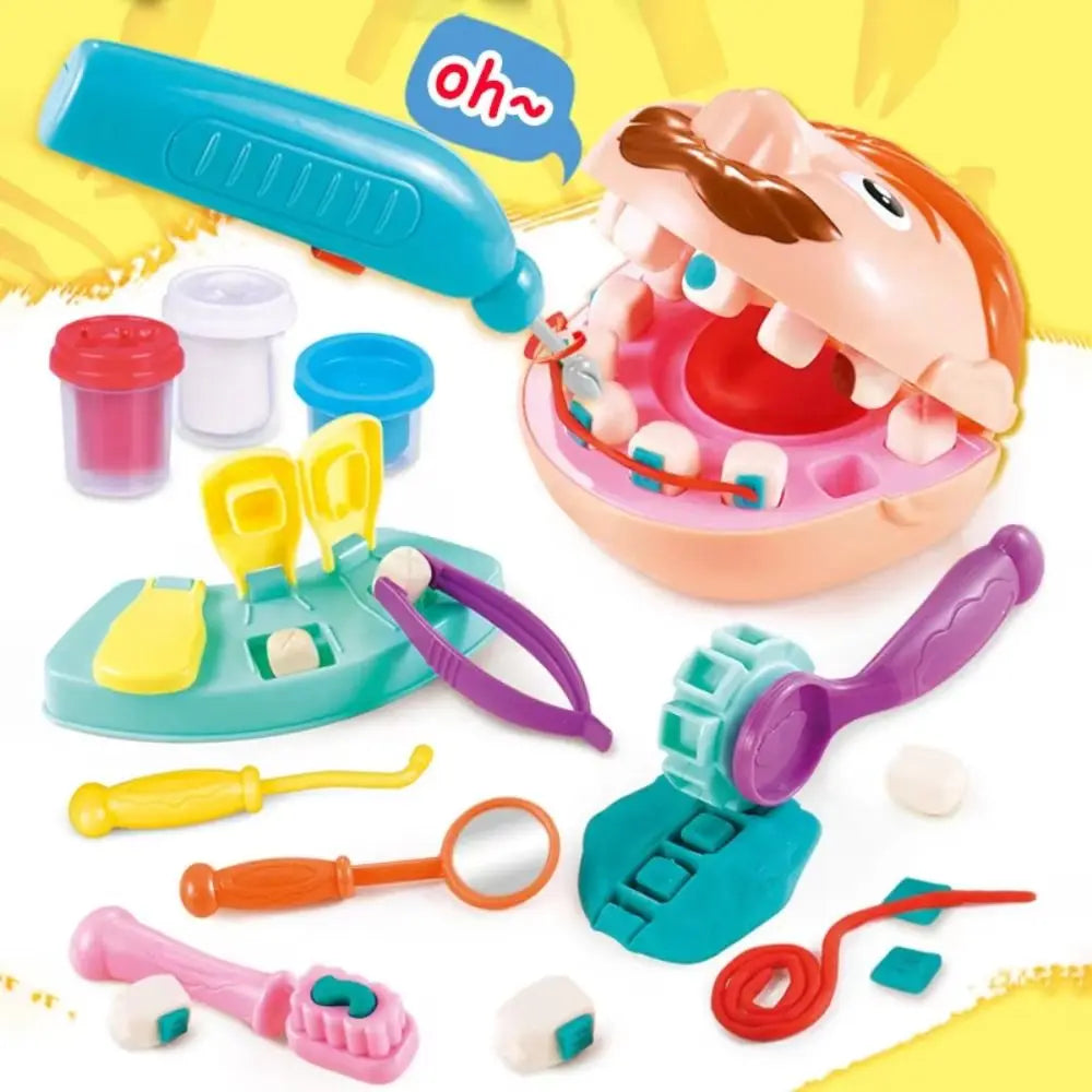 Mud Children Doctor Set Role Play Montessori Doctor Pretend Play Kit Early Learning Exquisite Puzzle Doctor