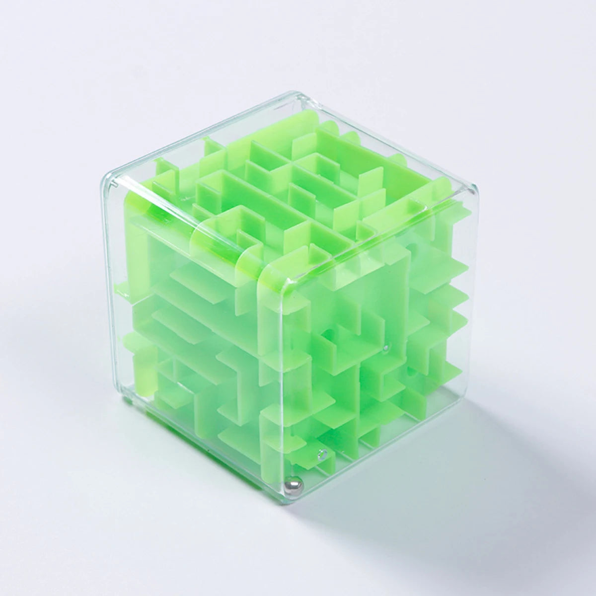 1pc Kids 3D Maze Puzzle Six-sided Rolling Ball Game Labyrinth Children Balance Training Educational Toys