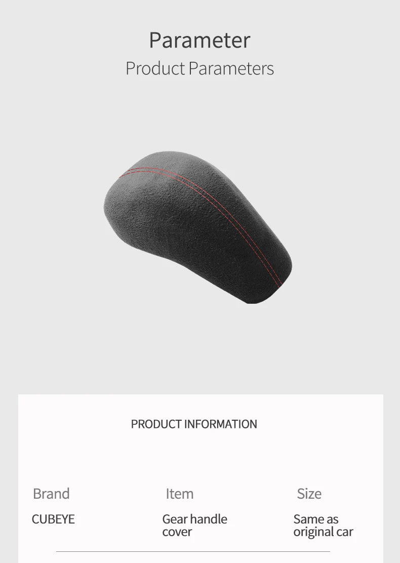 Made of Alcantara For Subaru Impreza WRX 2023 Outback Forester Crosstrek Car Center Console Gear Shift Boot Interior Accessory