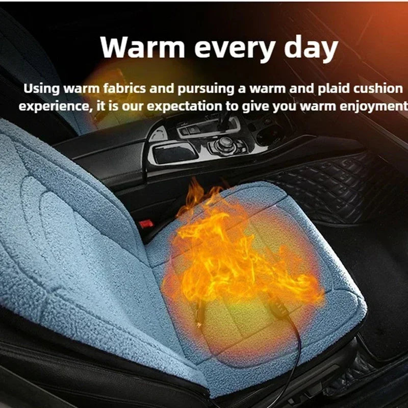 NEW 1-2PCS Heated Car Seat Cover Car Heating Cushion Winter Heated Seats Car Seat Warmer 12V Seat Cushion For Back And Seat