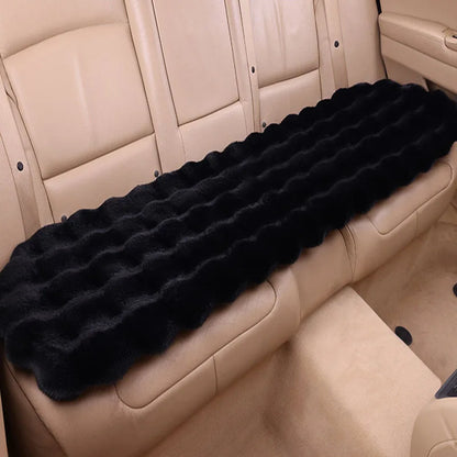 Winter Plush Rabbit Covers Car Seats Cushion Universal Keep Warm Ultra-Soft Auto Chair Protector Pad Car Interior Accessories