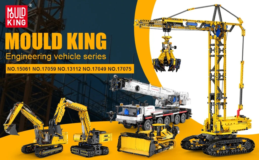 MOULD KING 13112 Technical Car Toys The MOC-2513 APP&RC Motorized Excavator Model Building Blocks Bricks Kids Christmas Gift