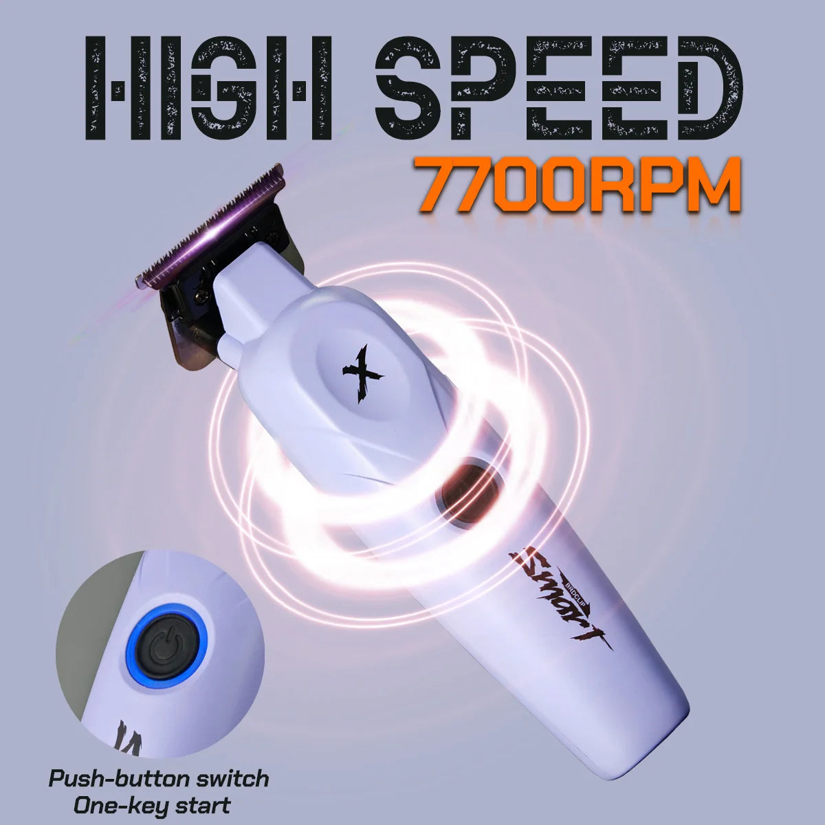 BRDCLIP 108 109 609 Purple Barber Professional 8800RPM 4500mAh Hair Clipper 10000RPM Salon Electric Shaver 7700RPM Hair Trimmer