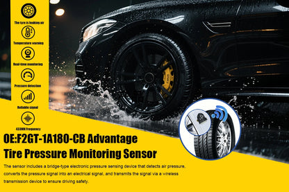 1/4PCS 433MHZ Tire Pressure Monitor System Fit For Ford F-150 Mustang Edge Lincoln Replacement For F2GT-1A180-CB F2GT1A180CB