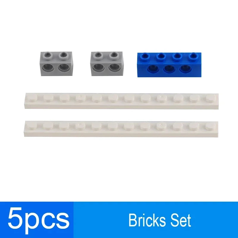Technical Parts Train Motor 88002 MOC Pack Power Functions Battery Box Tracks Top Base Plate for Legoeds EV3 91994 74784 2871